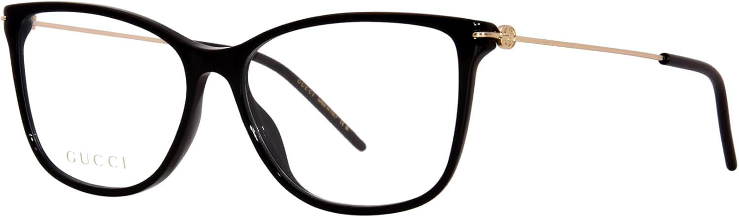 Black/Gold Full Rim Square Shape 53mm Eyeglasses X707