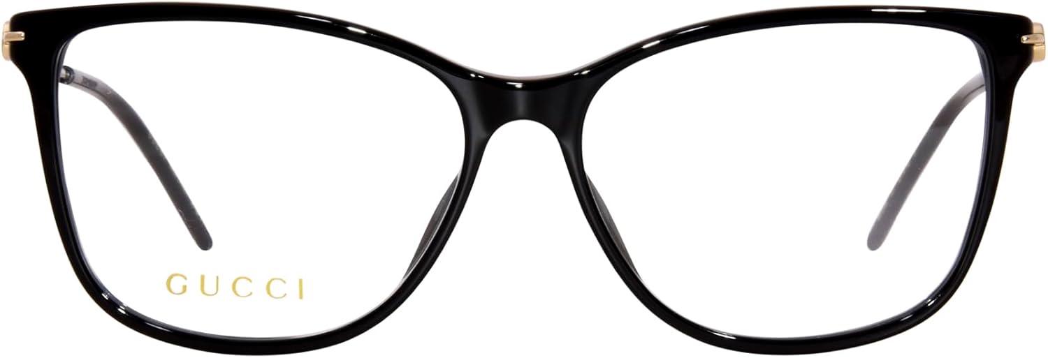 Black/Gold Full Rim Square Shape 53mm Eyeglasses X707