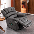 Gray Power Lift Recliner Chair with Heat & Massage E8775