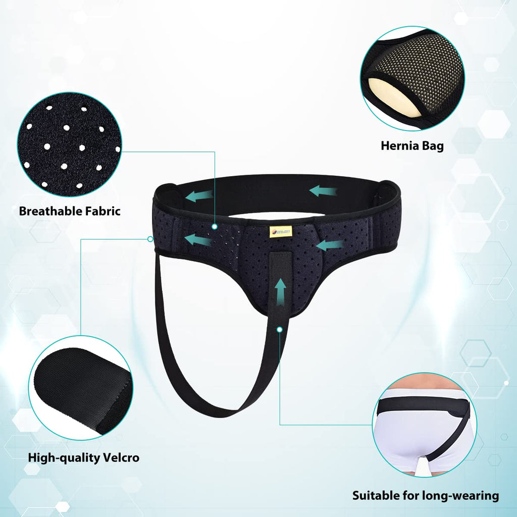 Hernia Belt Truss with Removable Compression Pads E712645