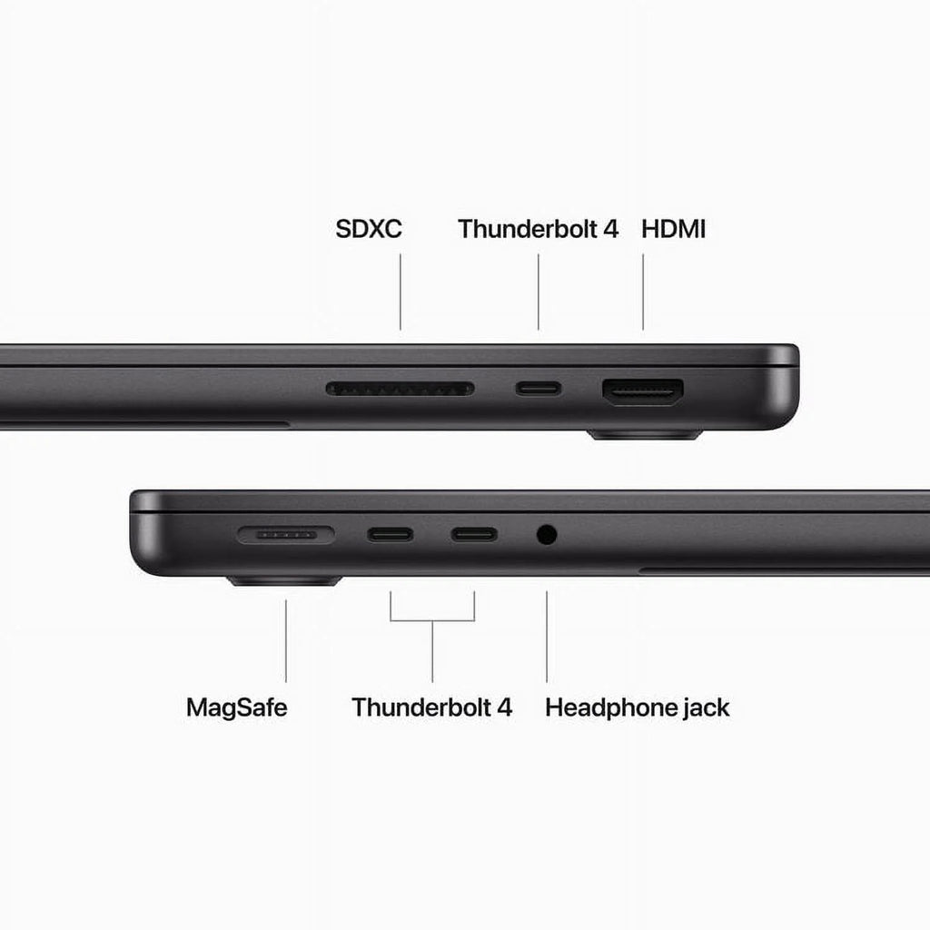 Space Black 14-in MacBook Pro, M3 Pro 11C CPU 14C GPU, 18GB, 1TB, 70W Y103514