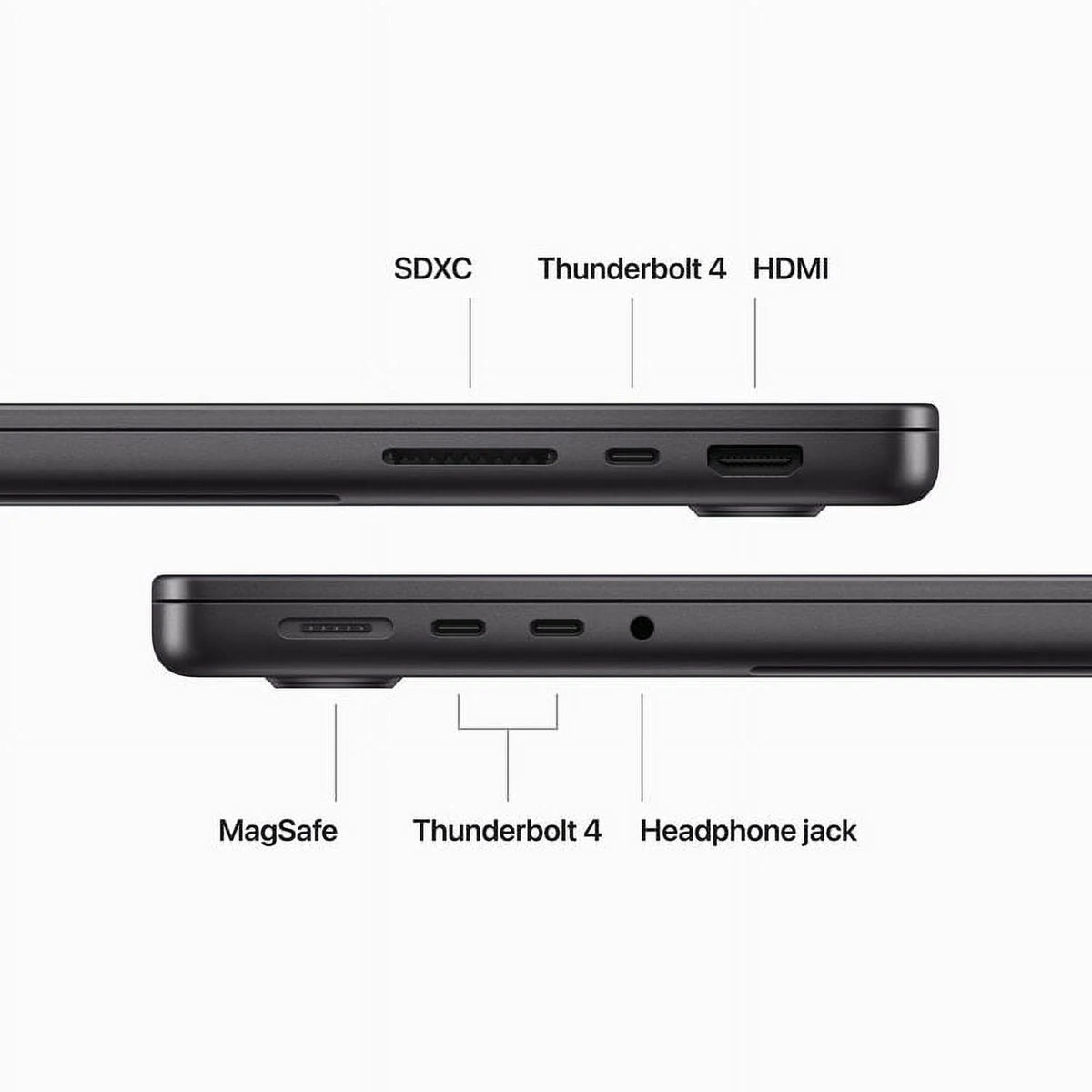 Space Black 14-in MacBook Pro, M3 Pro 11C CPU 14C GPU, 18GB, 1TB, 70W Y103514