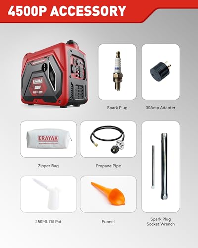 4500W Dual-Fuel Portable Inverter Generator U341079