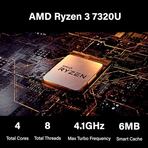15.6" FHD Display AMD Ryzen 3 7320U 16GB RAM 512GB PCIe SSD Windows 11 Pro Laptop K14340