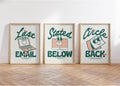 Set of 3 Unframed 12x16 Inch Canvas Wall Art Prints I78466