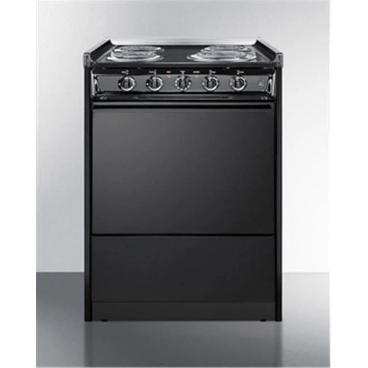 Black Coil Top Electric Range W5311