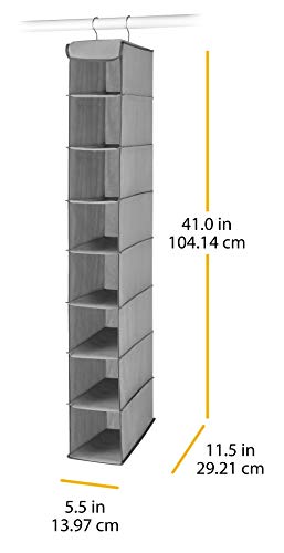 Java 10 Section Hanging Shoe Shelves L42529