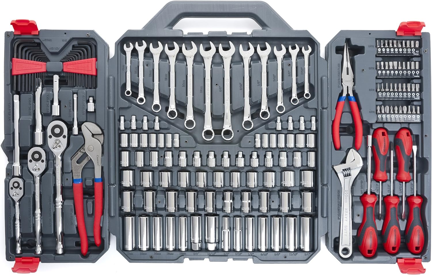 180 Pc. Professional Tool Set in Tool Storage Case S916193
