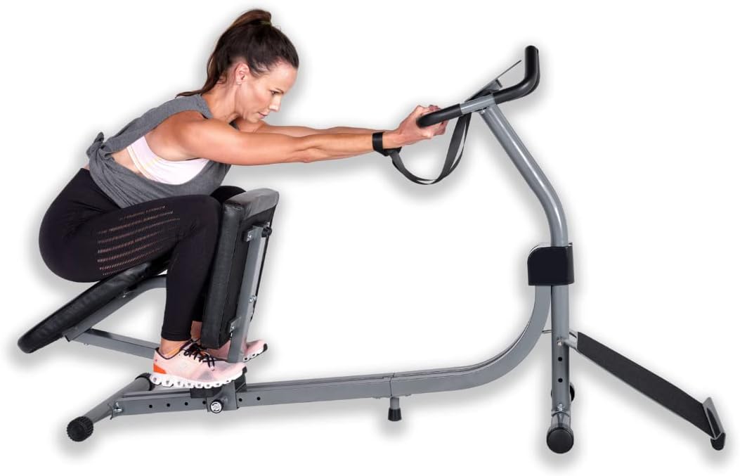 Full Body Stretching Machine with Adjustable Sliding Seat & Slant Board L172