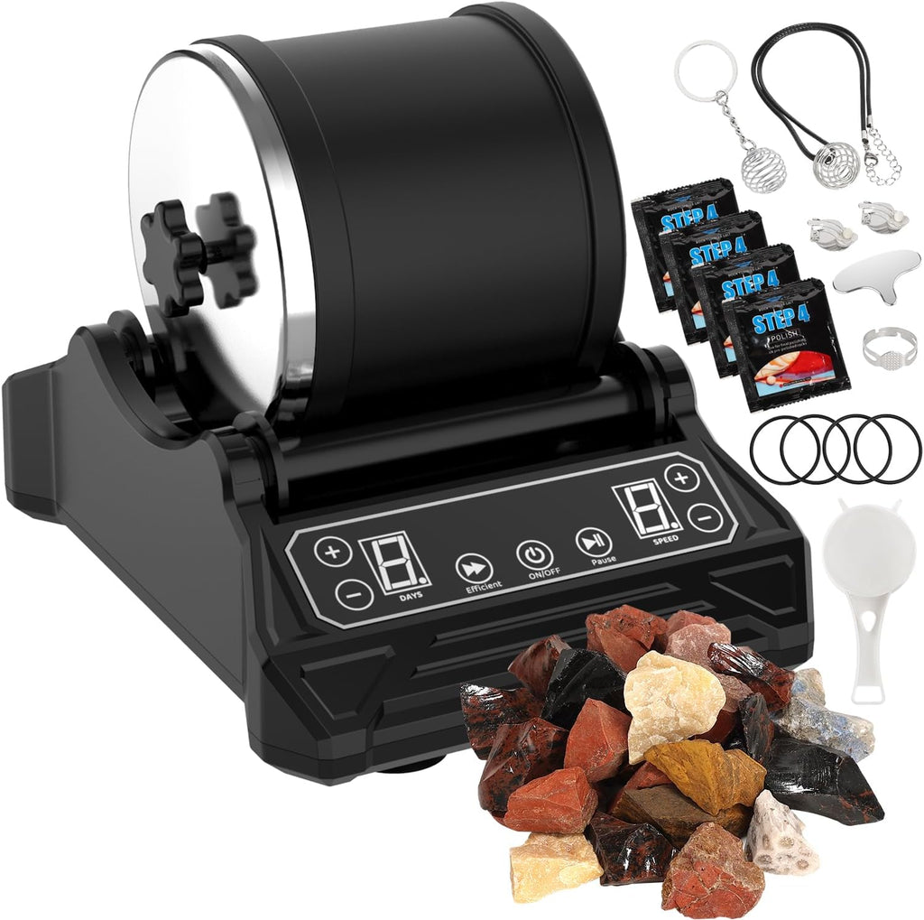 2.5lbs Rock Tumbler Kit with LCD Display D273