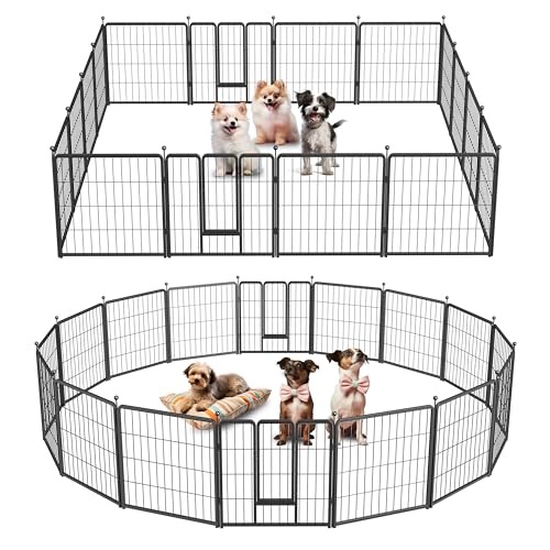 Black 32" Height 8 Panels Heavy Duty Dog Playpen N372518