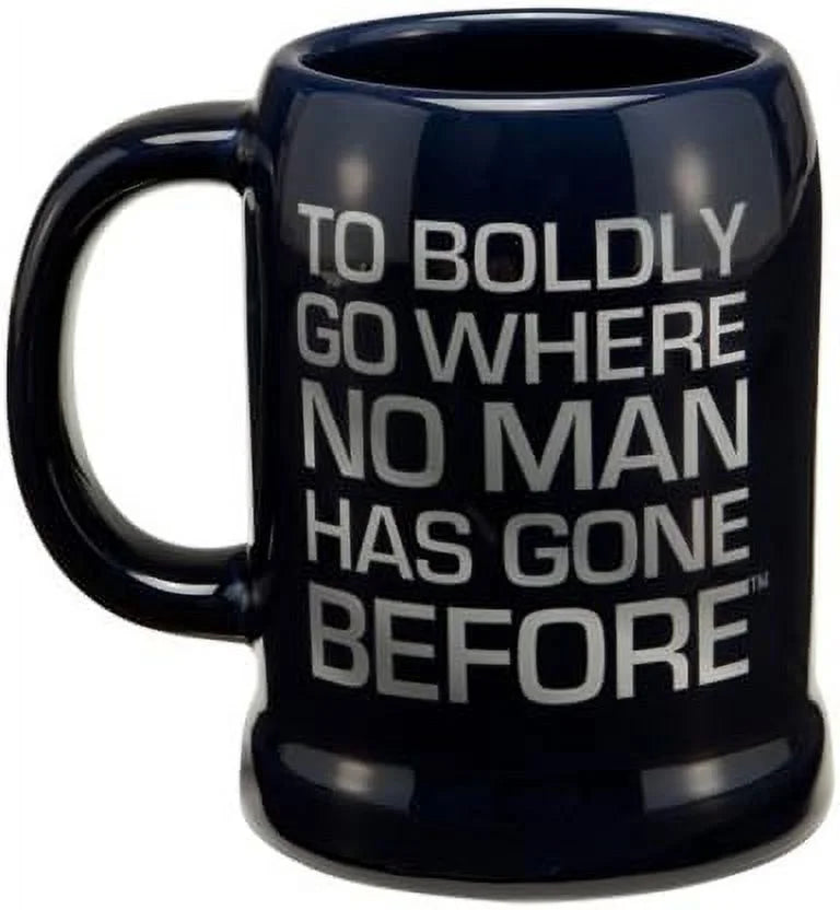 20 Oz Ceramic Stein Blue E3405