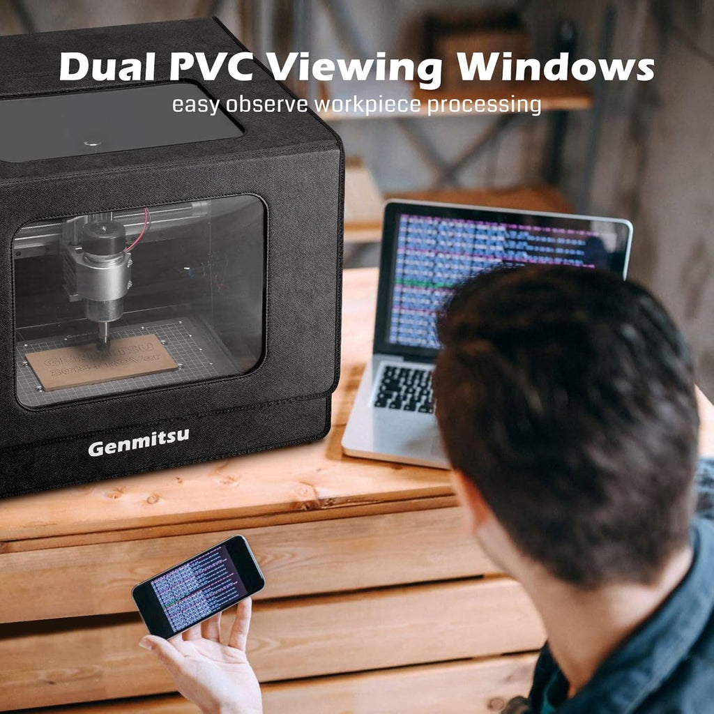 CNC Router Machine 3 Axis Engraver with Enclosure 520 x 475 x 405mm J303