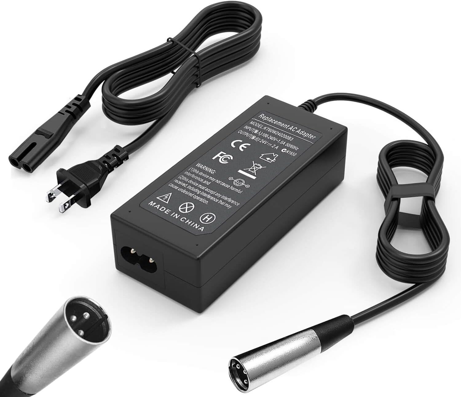 24V 2A 3-Pin XLR Electric Scooter Battery Charger C2623