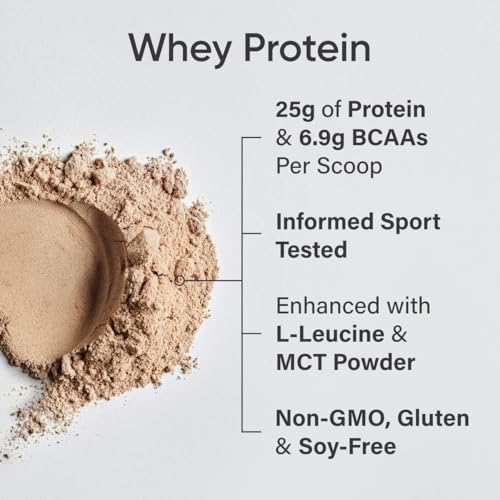 Vanilla Whey Protein Isolate Powder, 25g per serving, 2.1lb Bag, 26 Servings G485