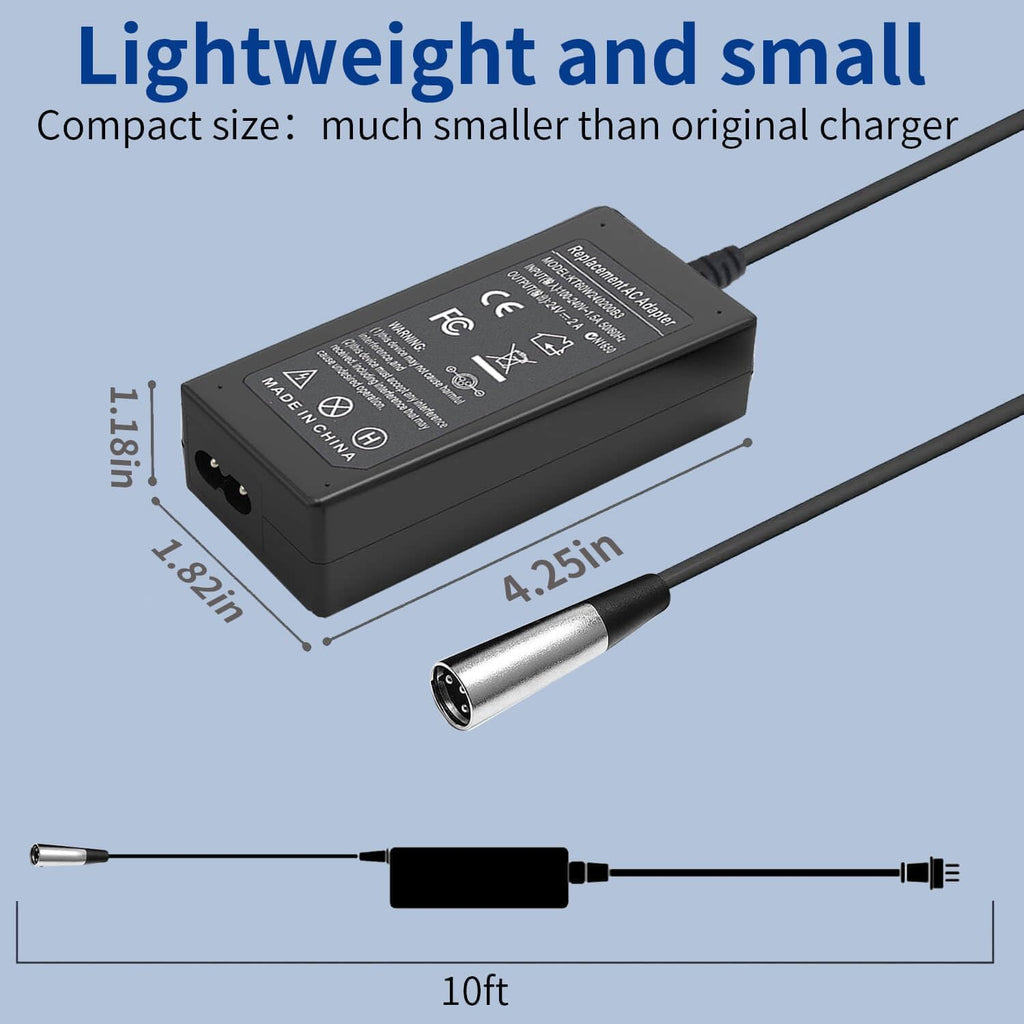 24V 2A 3-Pin XLR Electric Scooter Battery Charger C2623