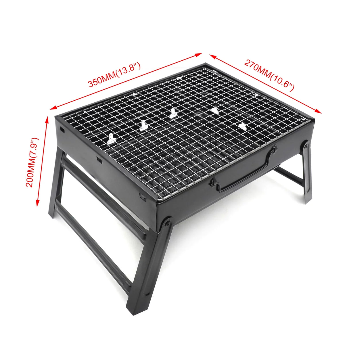 Compact Charcoal Barbecue Grill Camping Cooker L52527