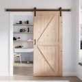 48in x 80in Sliding Wood Barn Door with 8FT Barn Door Hardware Kit Z532465