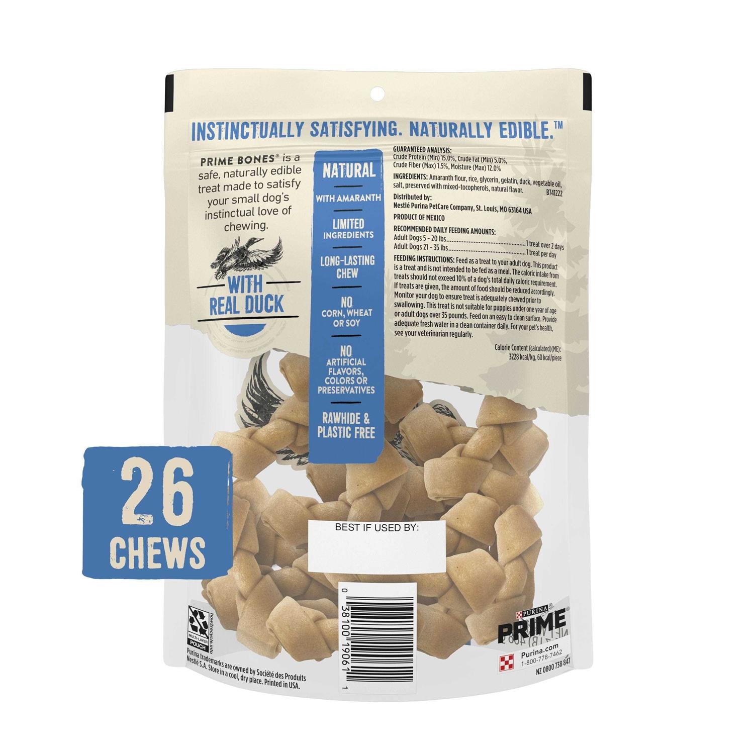 Mini Knotted Chews Rawhide Free Natural Dog Treats V1318