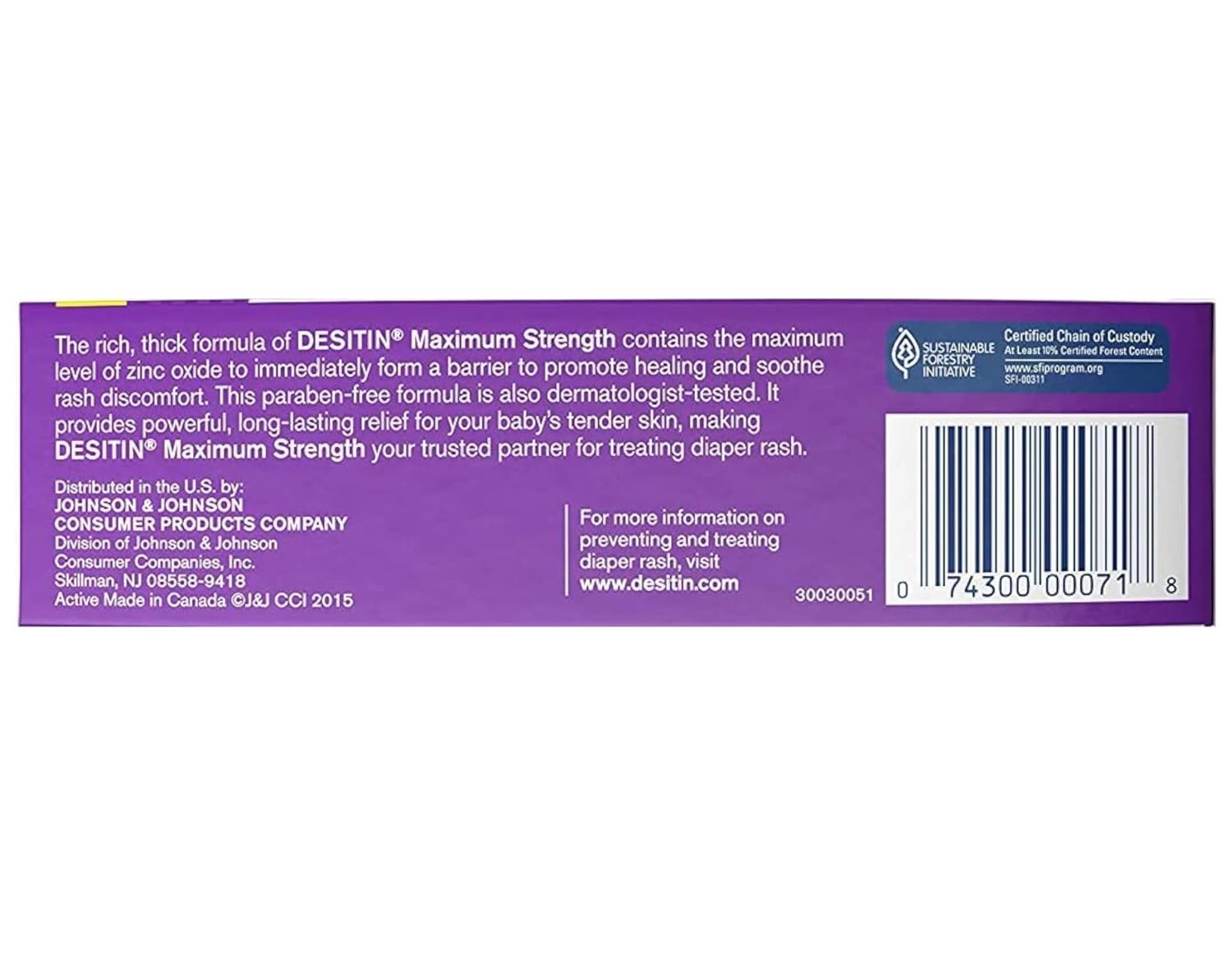 4 oz Pack of 2 Zinc Oxide Diaper Rash Paste K623