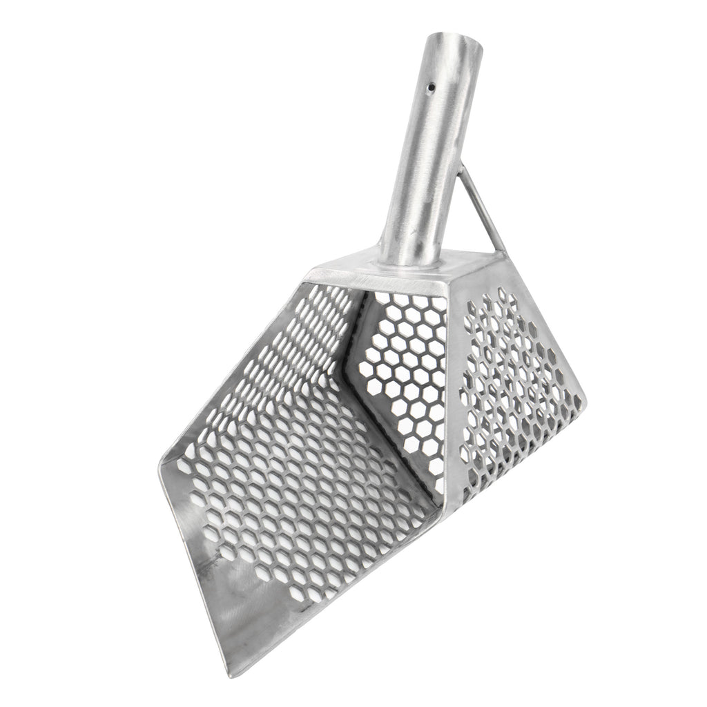Stainless Metal Detector Sand Scoop with Hexagon Holes C217228