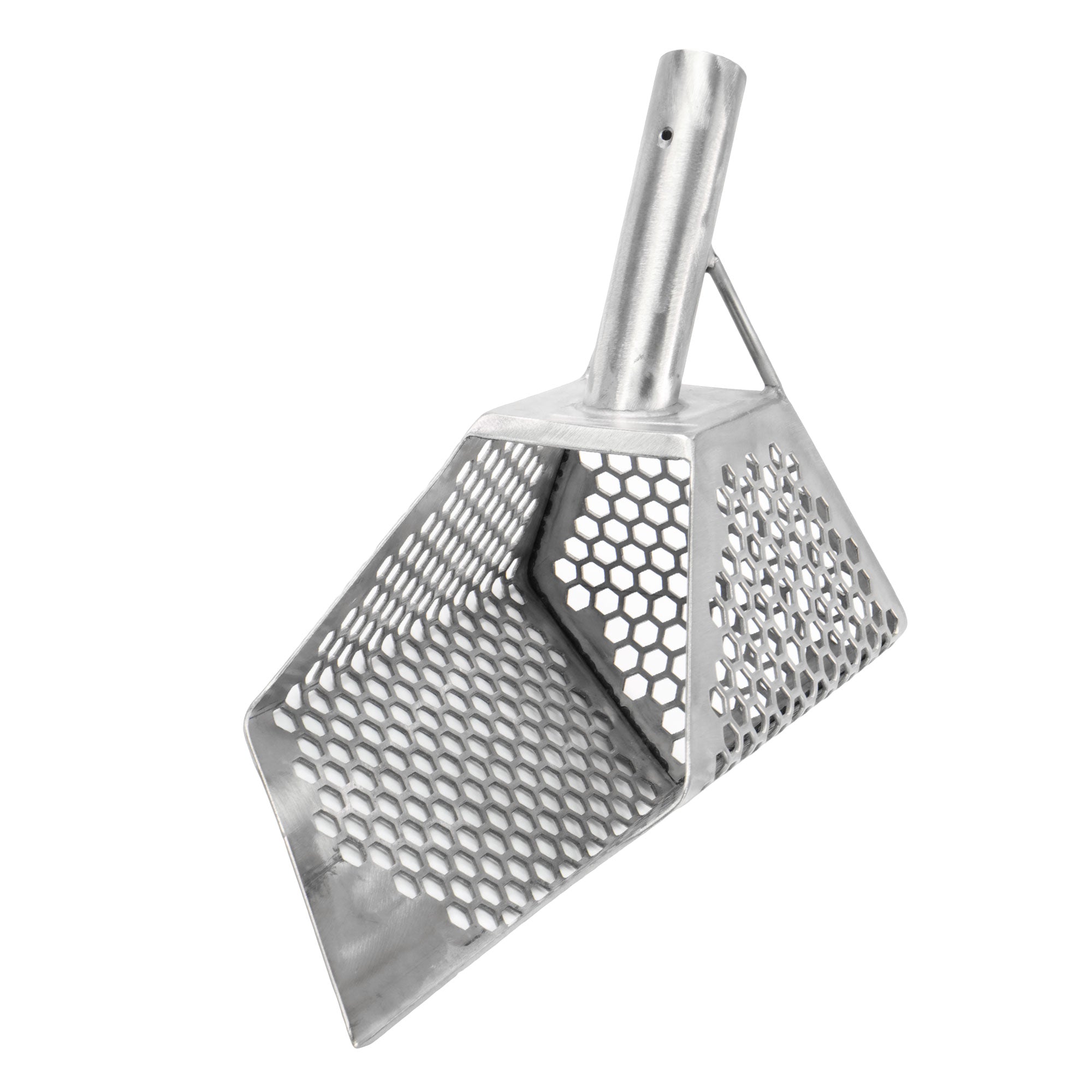 Stainless Metal Detector Sand Scoop with Hexagon Holes C217228