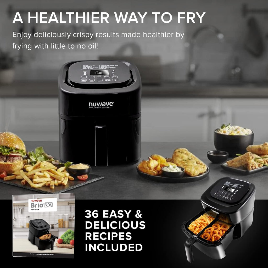 6-in-1 Air Fryer Oven Combo, 8-Qt X-Large Size, 100 Pre-Programmed Presets J90639