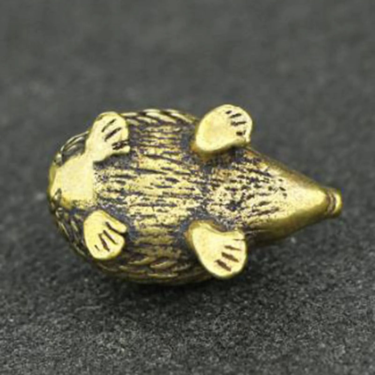 Vintage Brass Hedgehog Statue Ornament B302