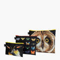 Butterflies, Penguins Zip Pockets Bag U818403
