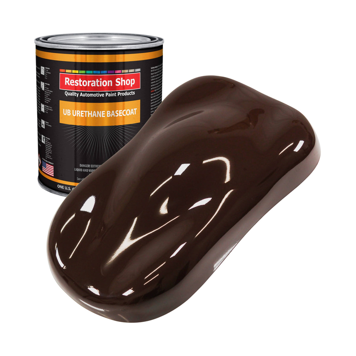 Dark Brown 1 Gallon Urethane Basecoat Auto Body Paint F162158