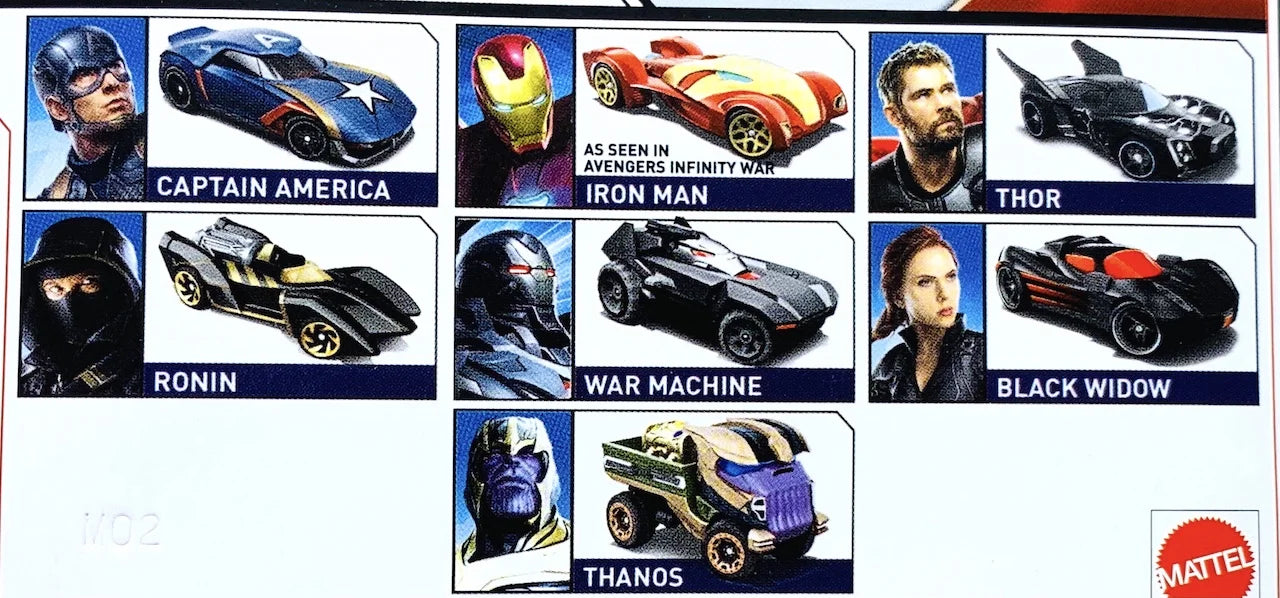 Set of 7 Diecast Cars G458