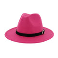 Vintage Wide Hat with Belt Buckle R395502