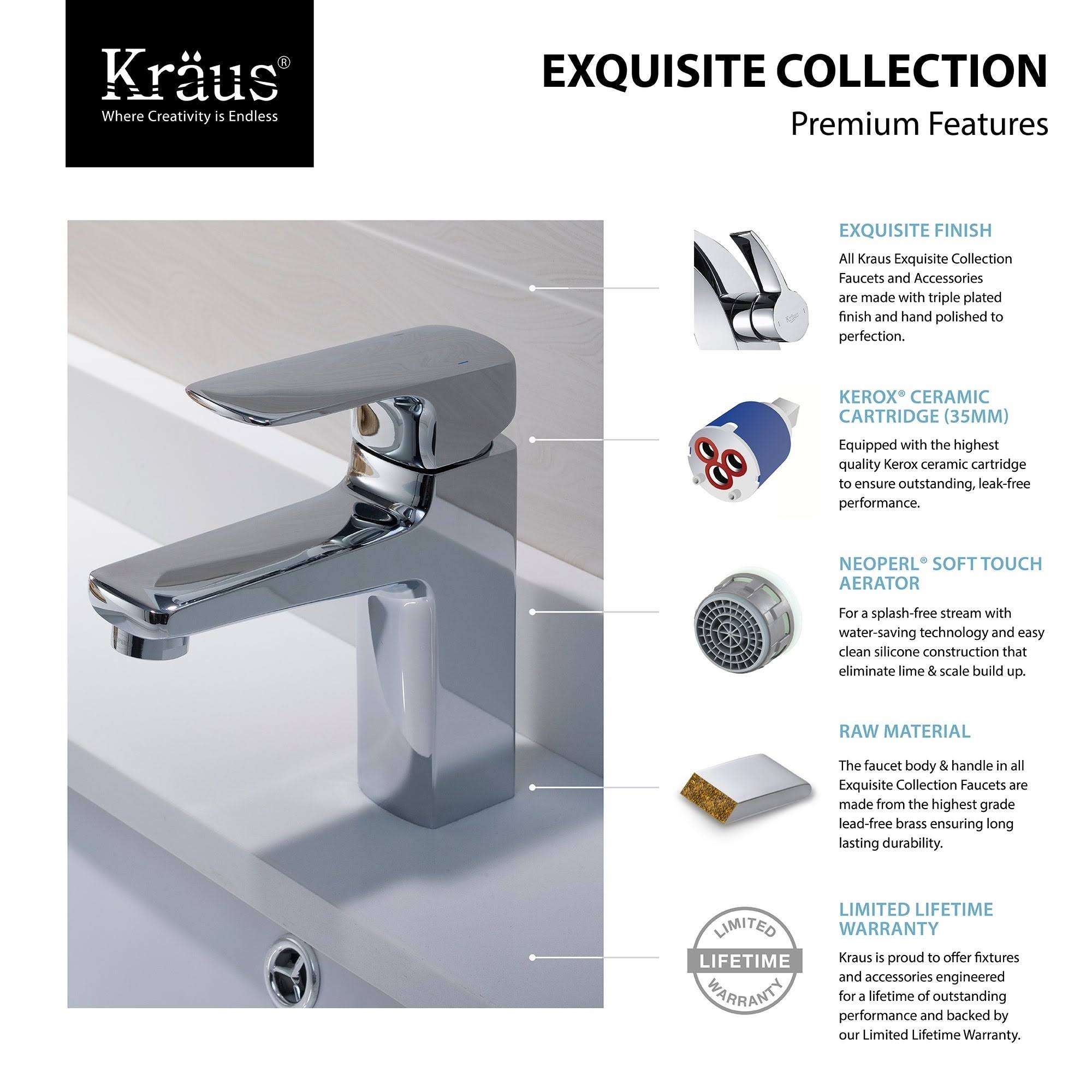 Brushed Nickel Single Hole Bathroom Faucet V31962