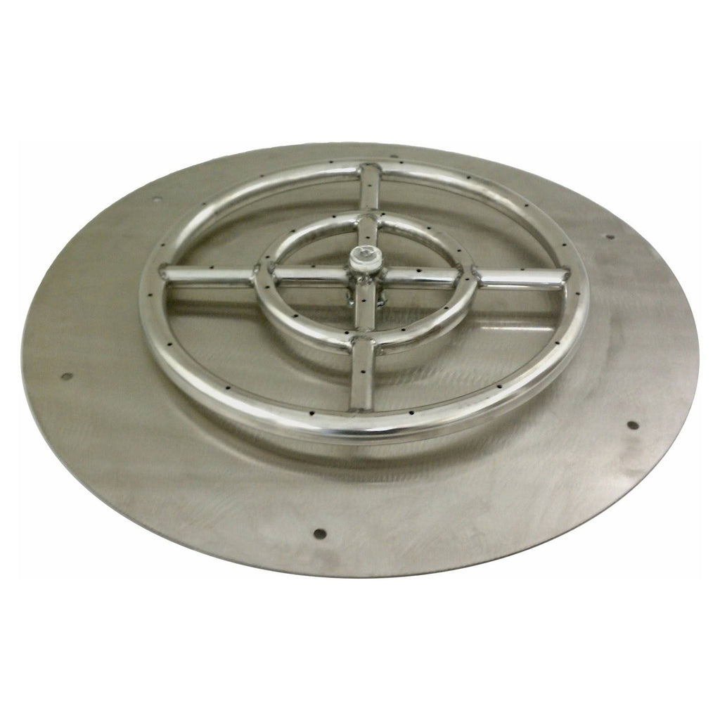Round Stainless Steel Fire Pit Burner Pan 30-Inch D1432