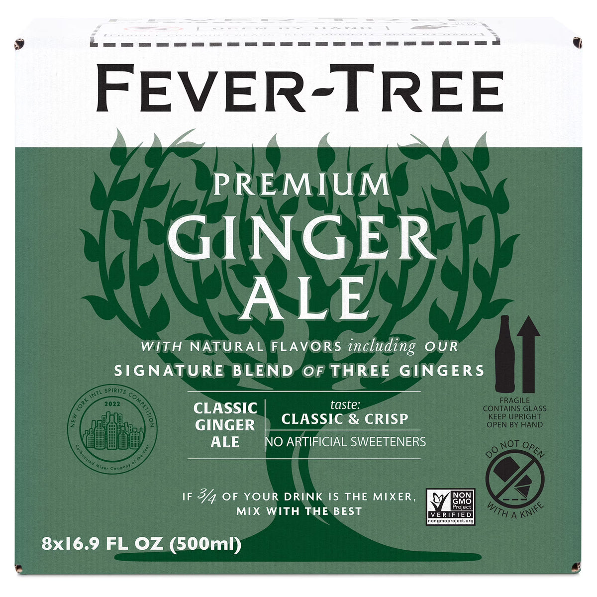 Ginger Ale, 16.9 fl oz, 8 Bottles K9288
