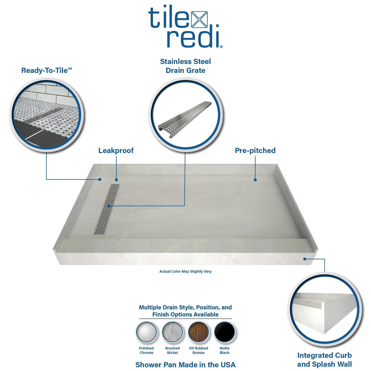 Redi Trench 30" X 60" Rectangular Shower Base X874764