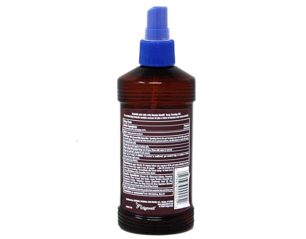 6 Pack Banana Boat Deep Tanning Oil Spray SPF 4, 8 Oz Each P77948