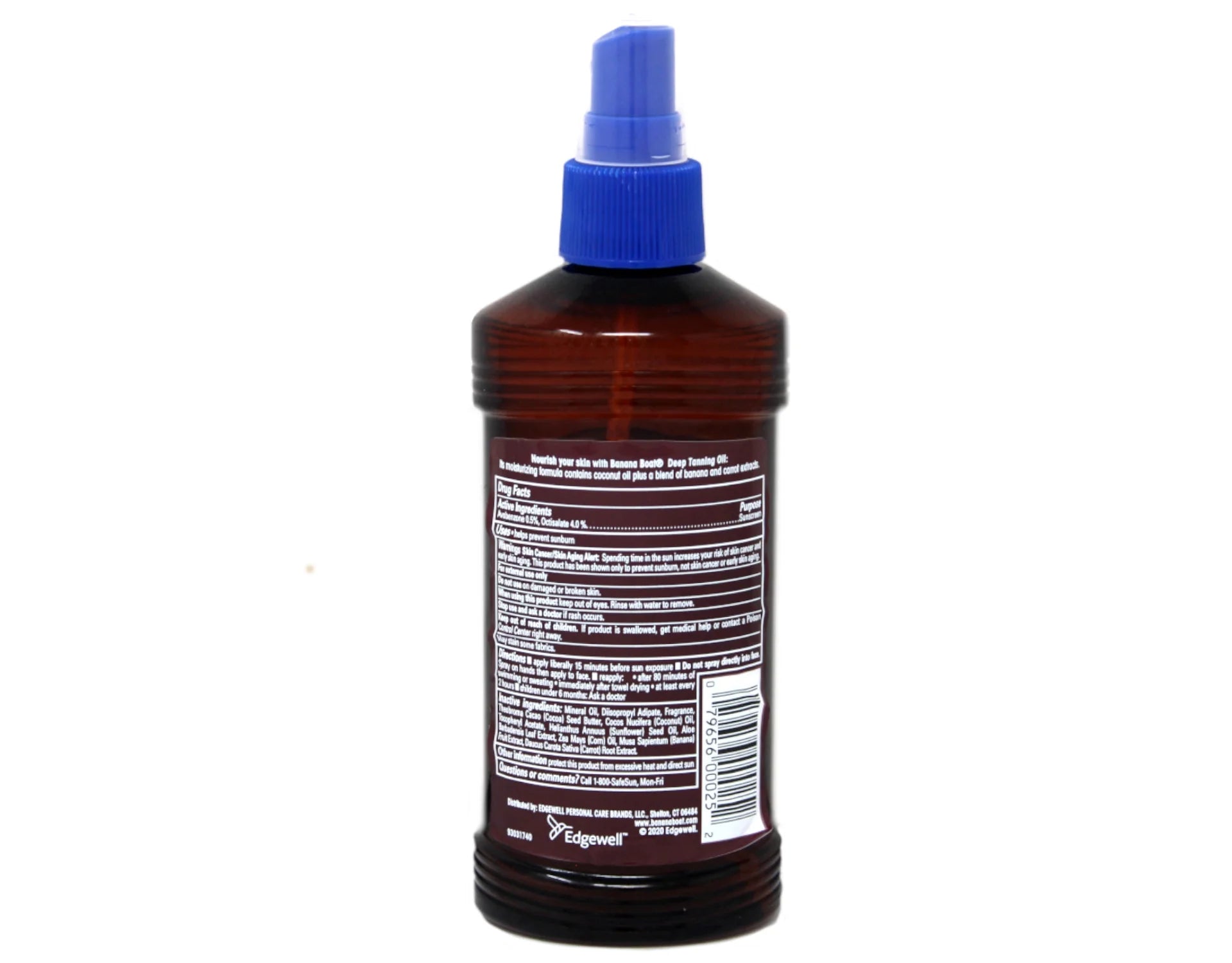 6 Pack Banana Boat Deep Tanning Oil Spray SPF 4, 8 Oz Each P77948