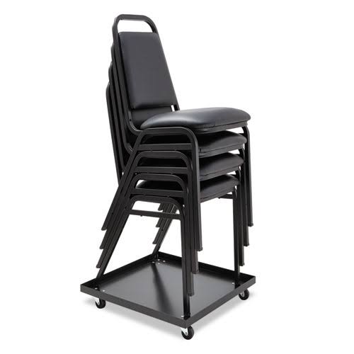 Stackable Chair, Platinum/Silver, 4/Carton G976