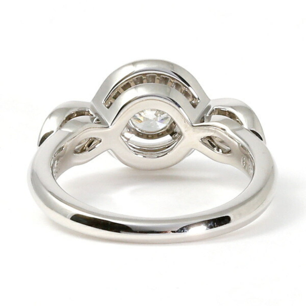 Lily Cluster Engagement Ring PT950 M69705