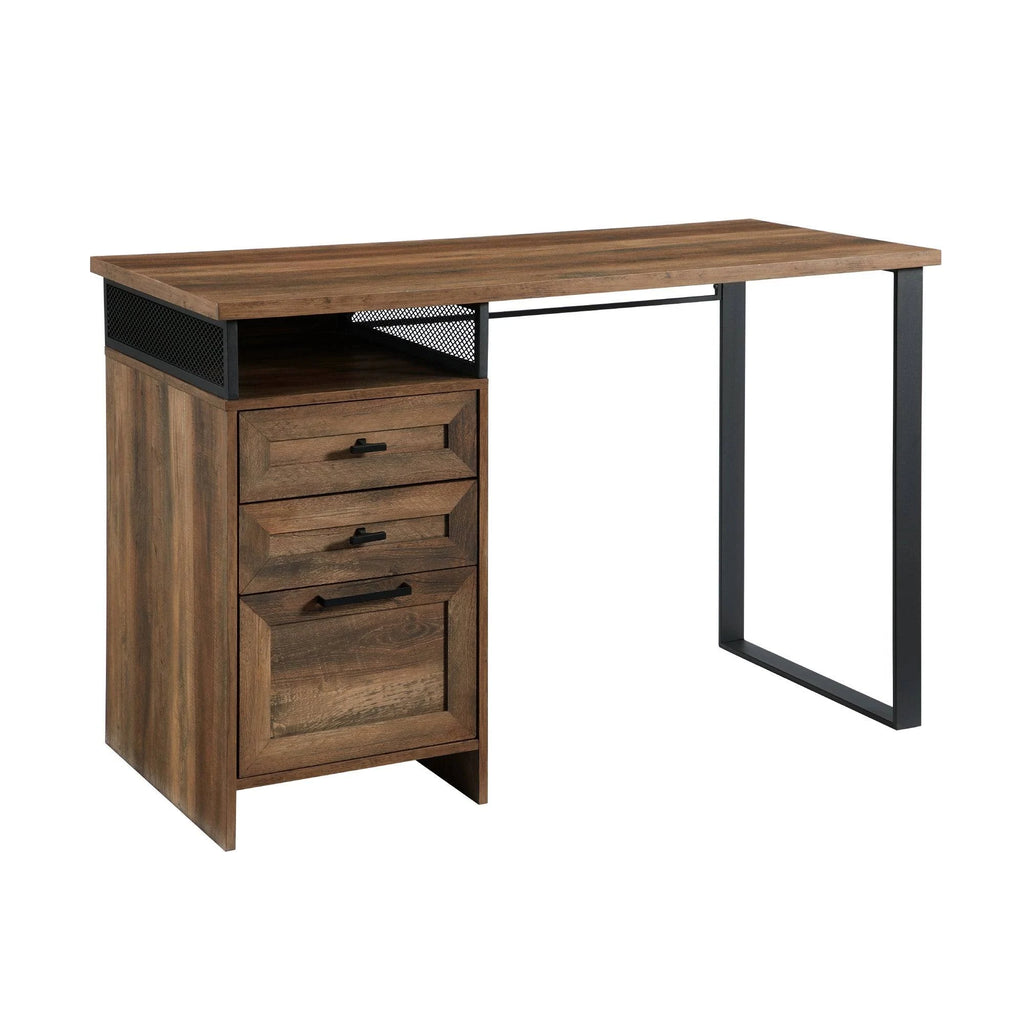 Reclaimed Barnwood 3-Drawer Writing Desk J882470