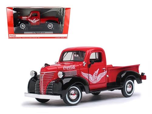 Red Coca Cola Plymouth Pickup Truck (1:24) H787992