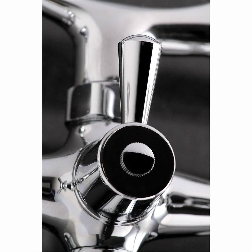 Brushed Brass Wall Mount Clawfoot Tub Faucet with Hand Shower R44181