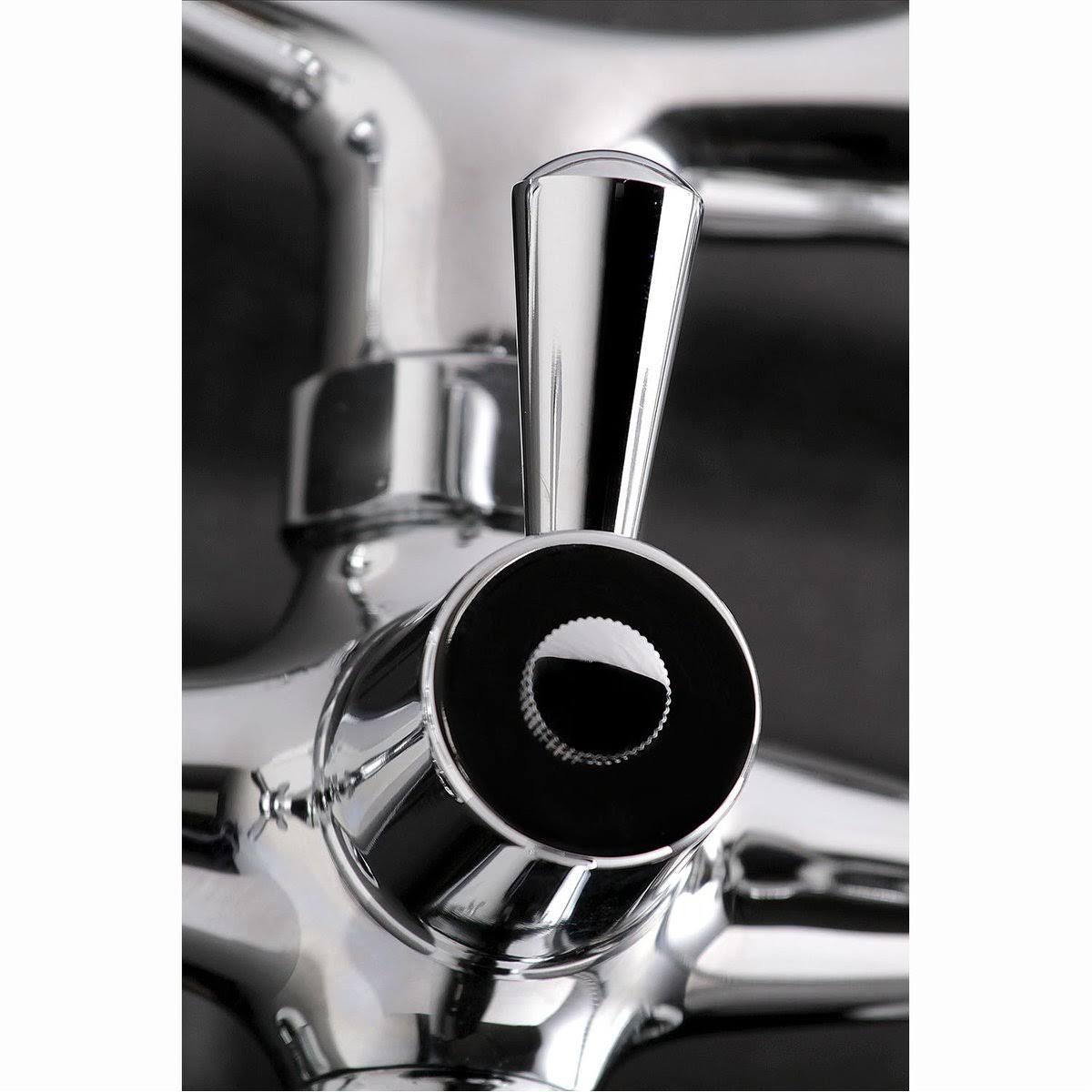 Brushed Brass Wall Mount Clawfoot Tub Faucet with Hand Shower R44181