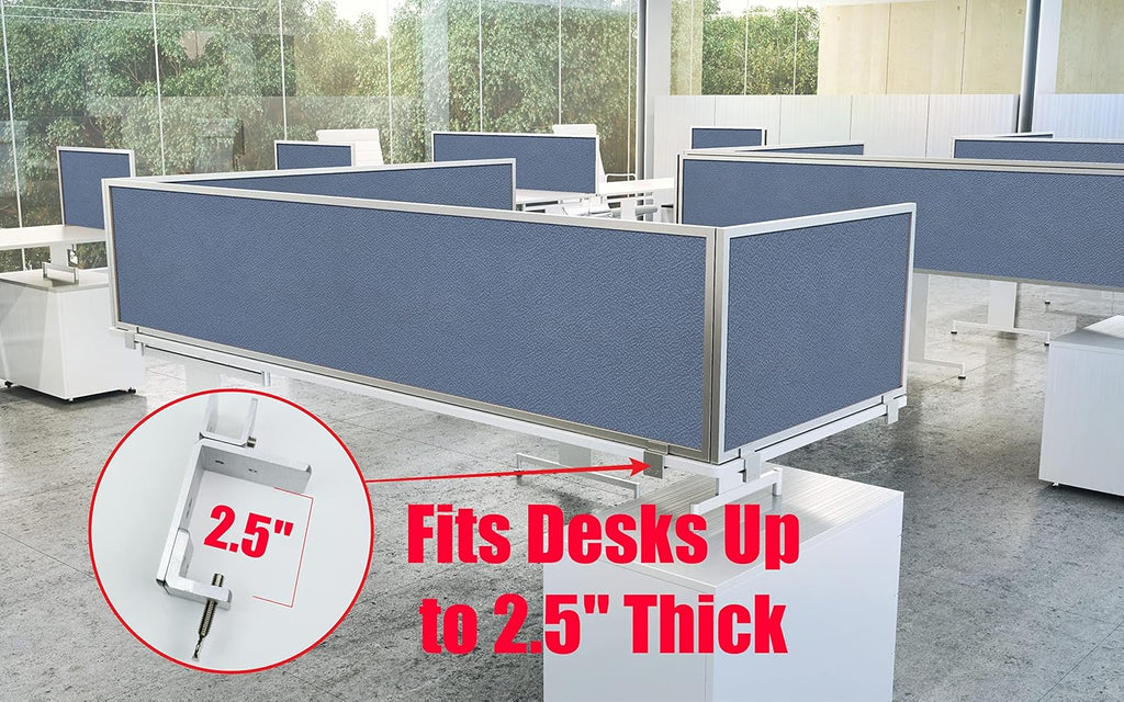 Acoustical Desk Mounted Privacy Panel W571