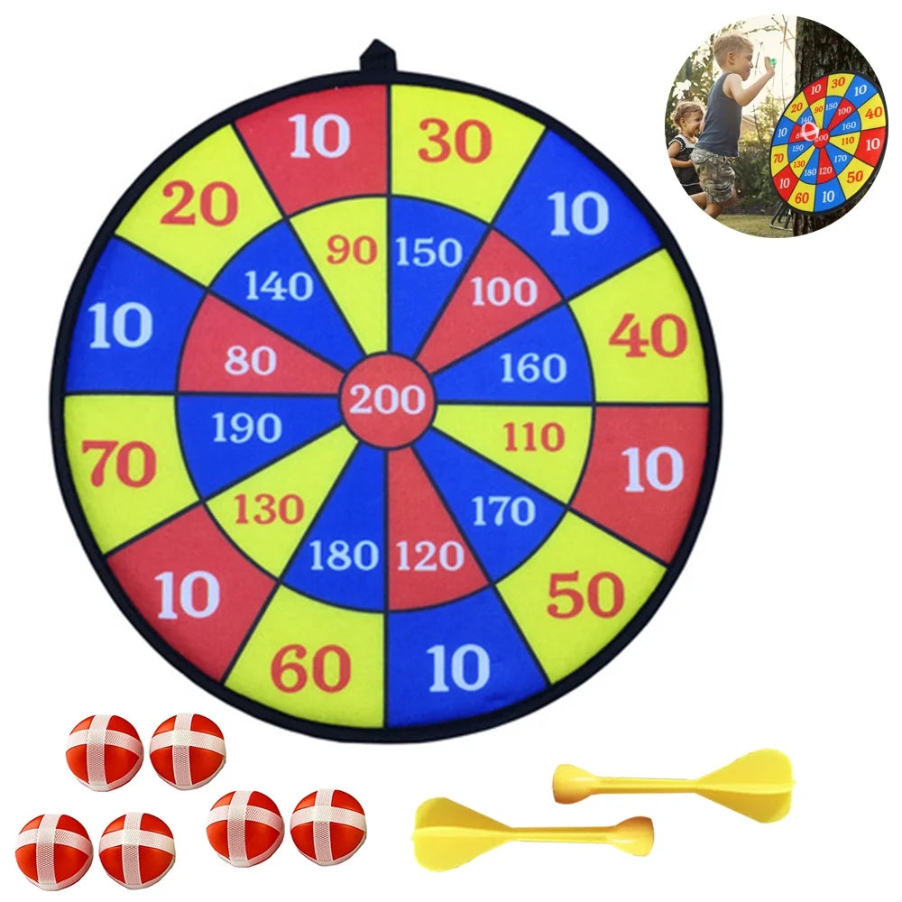 Large Fabric Dartboard with 6 Sticky Balls and a Hook B63933