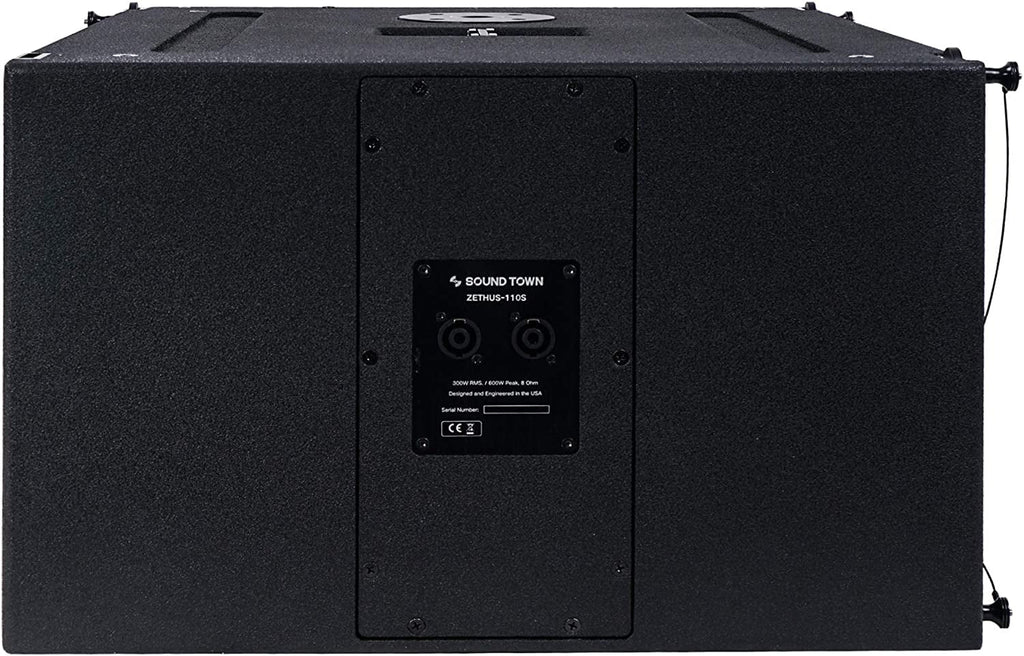 Line Array System with 10-inch Subwoofer and Four Dual 5-inch Speakers, Black S380185