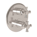 Gloss Black Round Thermostatic Trim Plate with Handle Z675