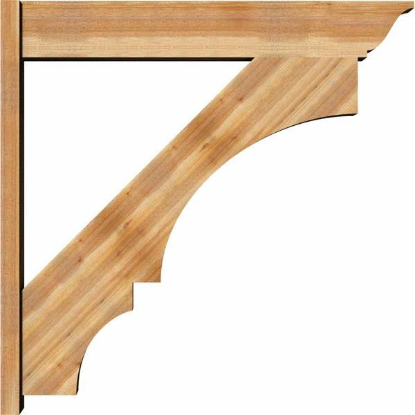 8x22W x 44x22D x 44x22H Balboa Rough Sawn Traditional Outlooker, Western Red Cedar N43453