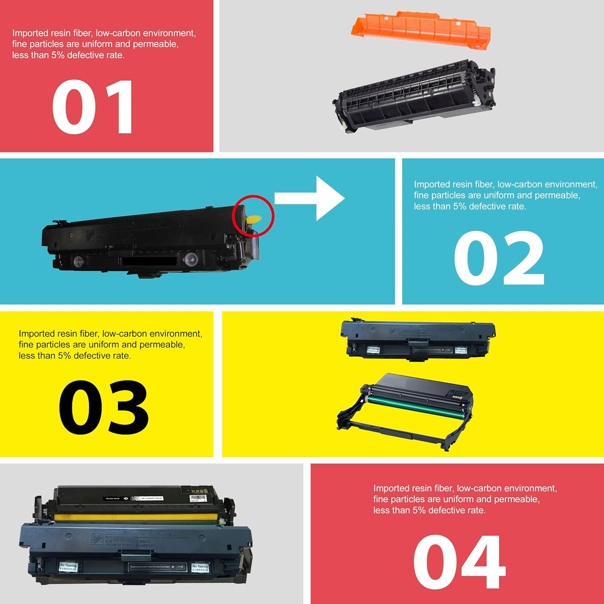 (4-Pack, Black, High Page Yield) Compatible TN-880 Toner Cartridge for Brother Printers O367